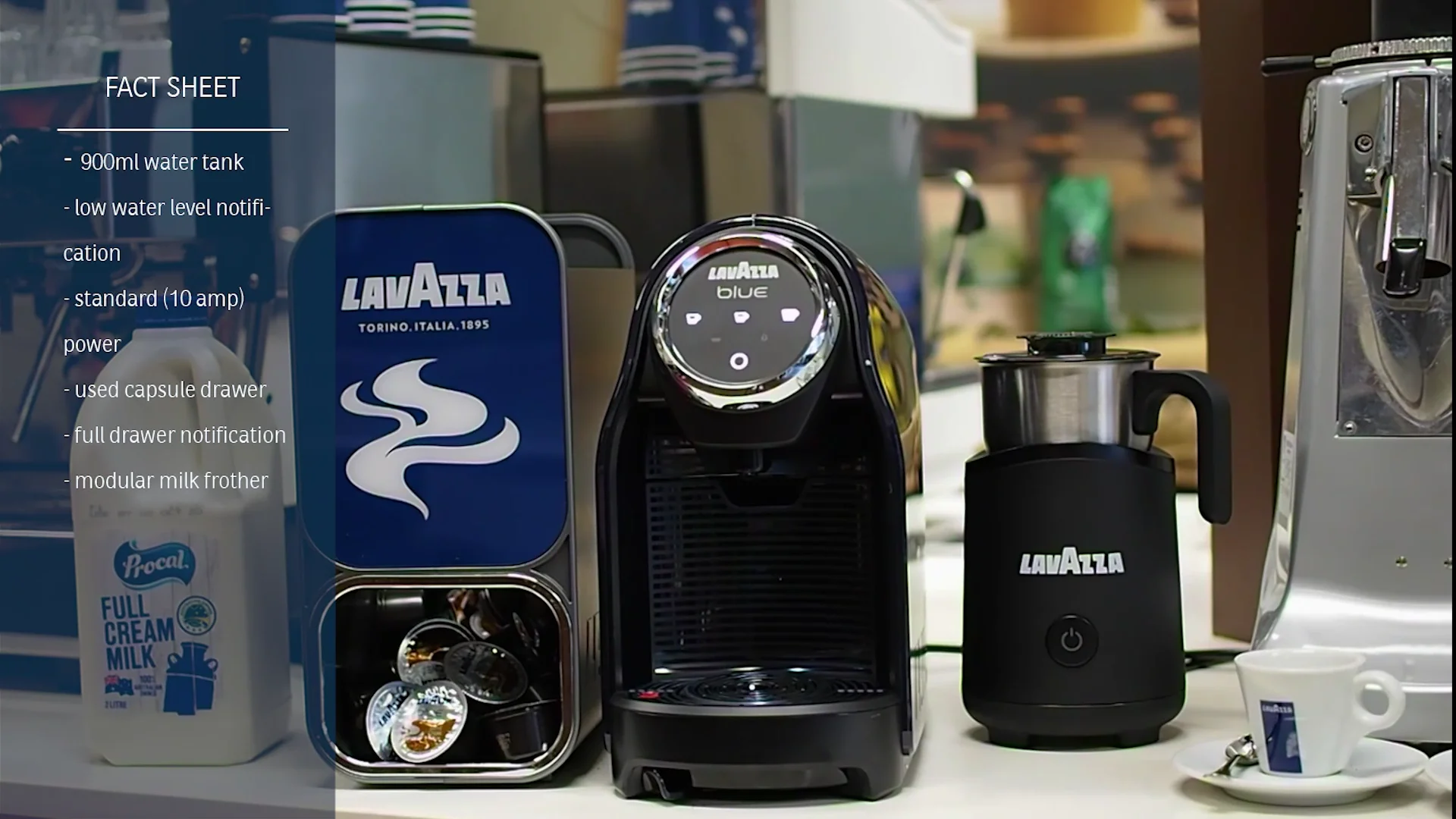 Lavazza Blue LB2600 Ebony, Fresh Milk coffee machine on Vimeo