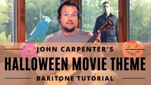 Halloween Movie Theme | John Carpenter | Baritone Ukulele Tutorial