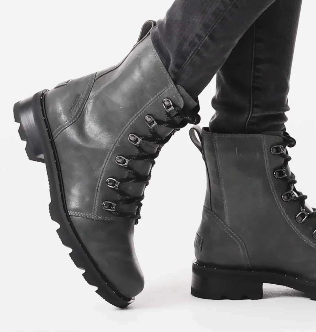 【Sorel】 Lennoxレザーアンドシアリング combatブーツ SOREL Lennox Lace Boot - Women's - Women