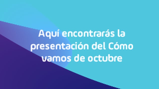 Cómo vamos de octubre