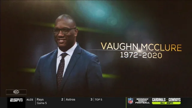 Late ESPN Football Reporter Vaughn McClure Honored at Falcons-Panthers Game