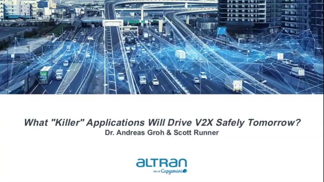 What killer applications will drive V2X safely tomorrow?