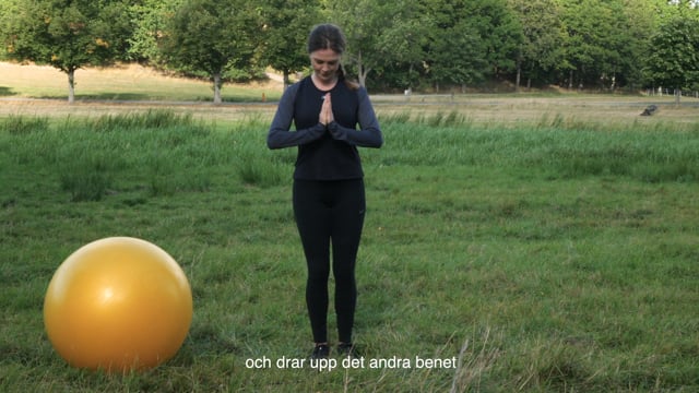 Balansövning på ett ben