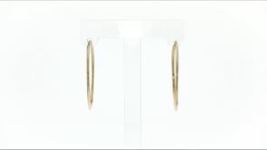 1.25mm 14kt Yellow Gold Endless Hoop Earrings. 1 18
