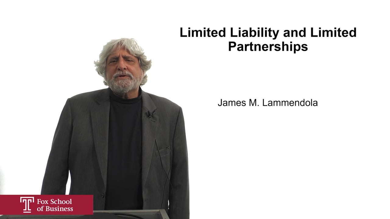 Limited Liability and Limited Partnerships