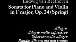 Beethoven "Spring" Sonata, part 1, 1-15-2006