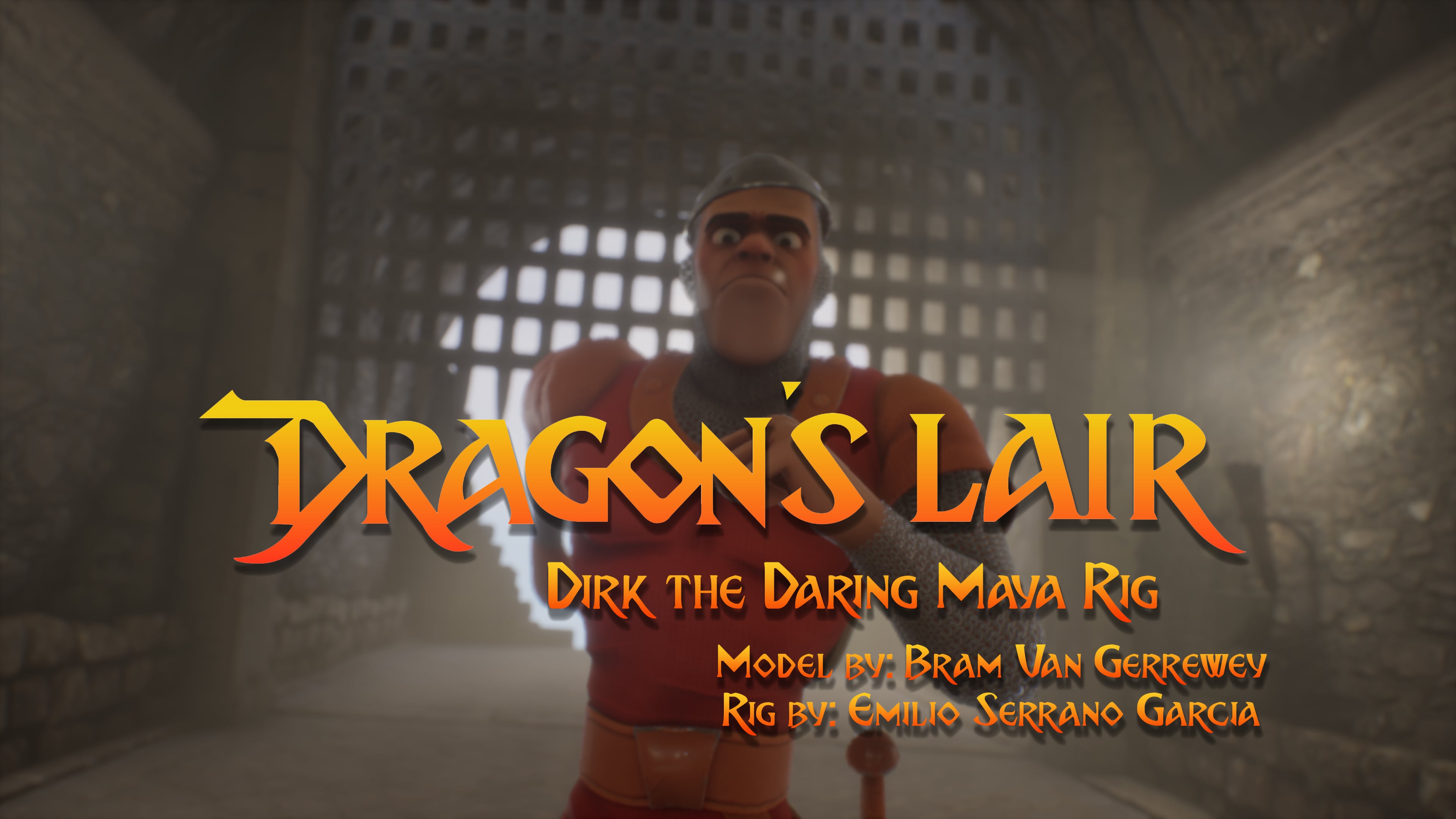 Dragon's Lair, Dirk the Daring, mGear Maya rig