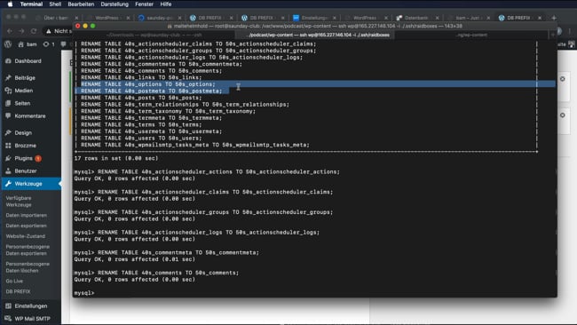 Ubuntu -> Raidboxes (WordPress, detailliert, Fokus auf Prefix)