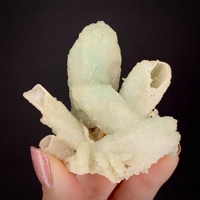 Smithsonite ps. after Azurite with Mimetite - HALP-18