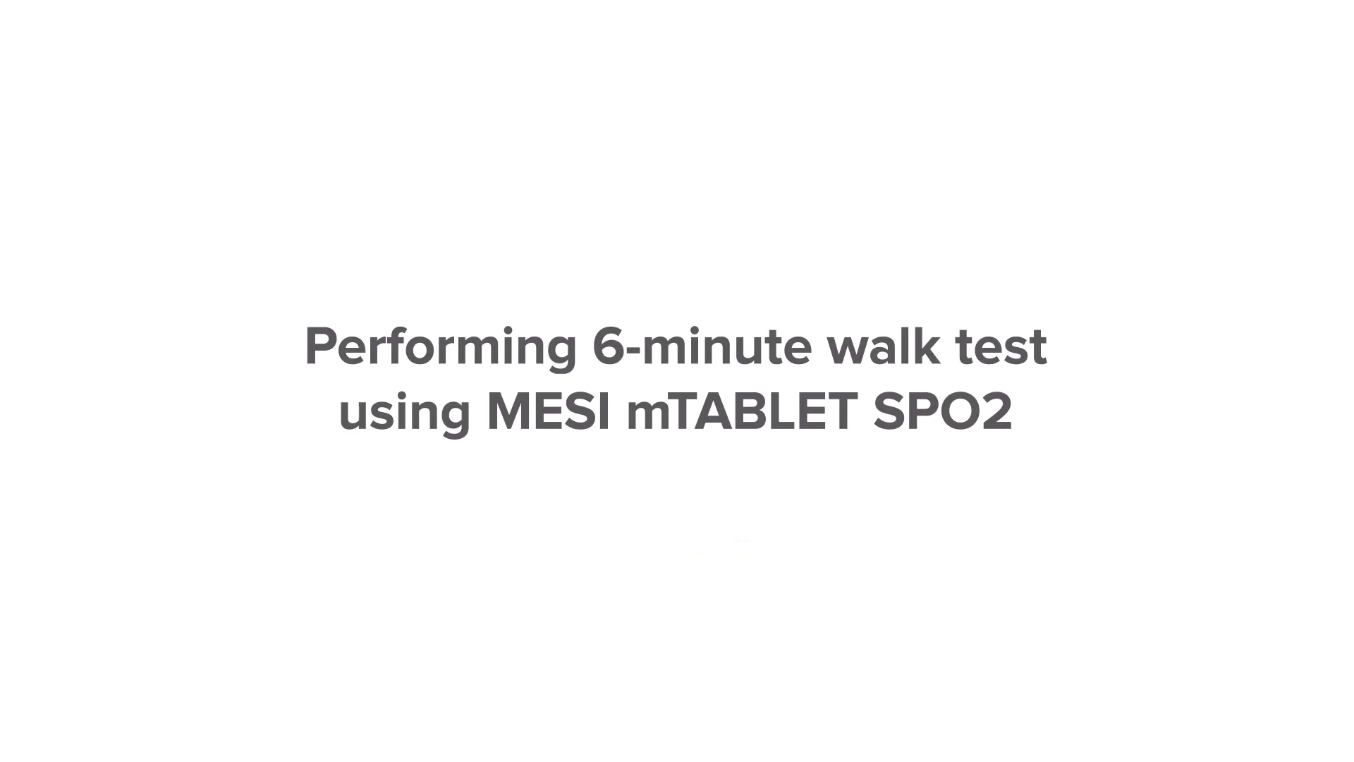 How To Perform A 6 minute Walk Test 6MWT On Vimeo