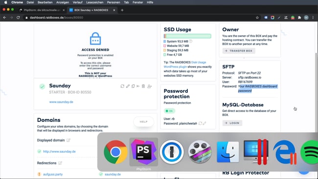 Einrichtung von PHP Storm & Deployment (FTP Sync)