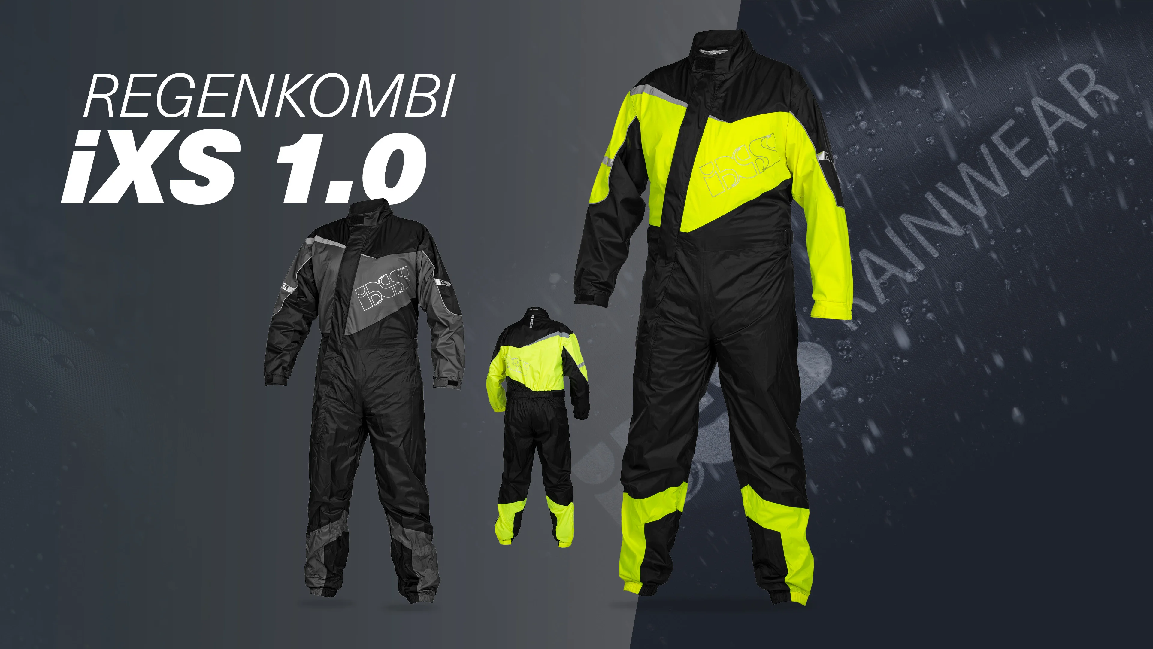 IXS Rain suit 1.0 black-anthracite – iXS.com