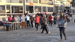 Ara sí, primer cap de setmana de venda de castanyes a La Platja