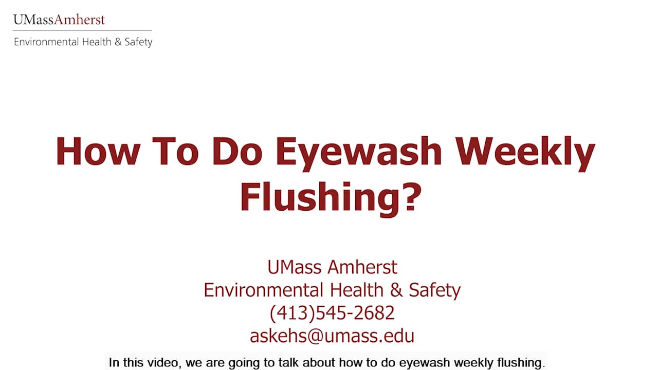 how-to-do-eyewash-weekly-flushing-on-vimeo