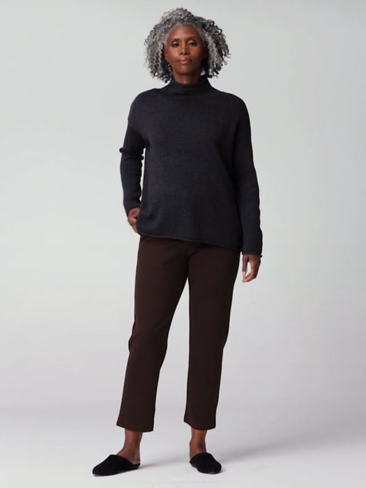 Flex Ponte Slouchy Ankle Pant | EILEEN FISHER