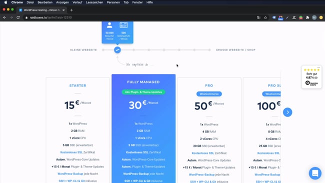 Raidboxes Einrichten für WordPress