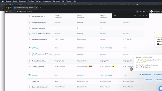 WordPress Box einrichten