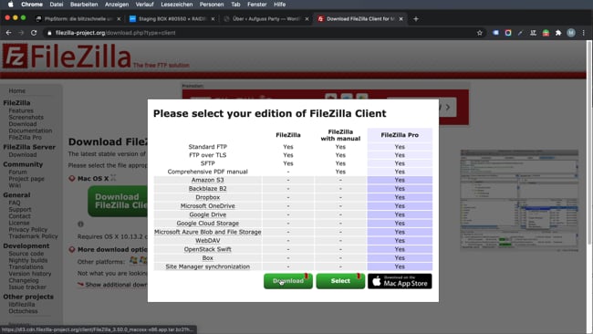 FTP & SFTP mit Filezilla einrichten (Raidboxes & All Inkl)