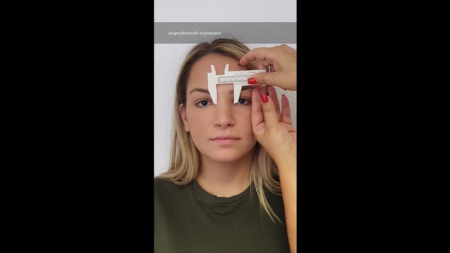 Ermitteln des Augendesign / Augenform