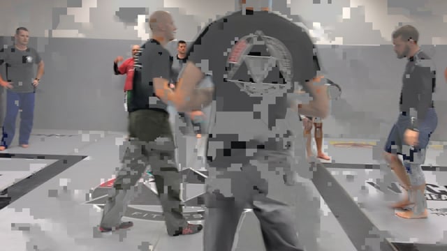 6) Sink to Handcuffing position Knee on top