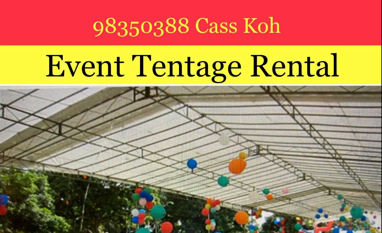 Table & Chair Rental SG l 98350388 Cass Koh l Tentage Rental SG l Table