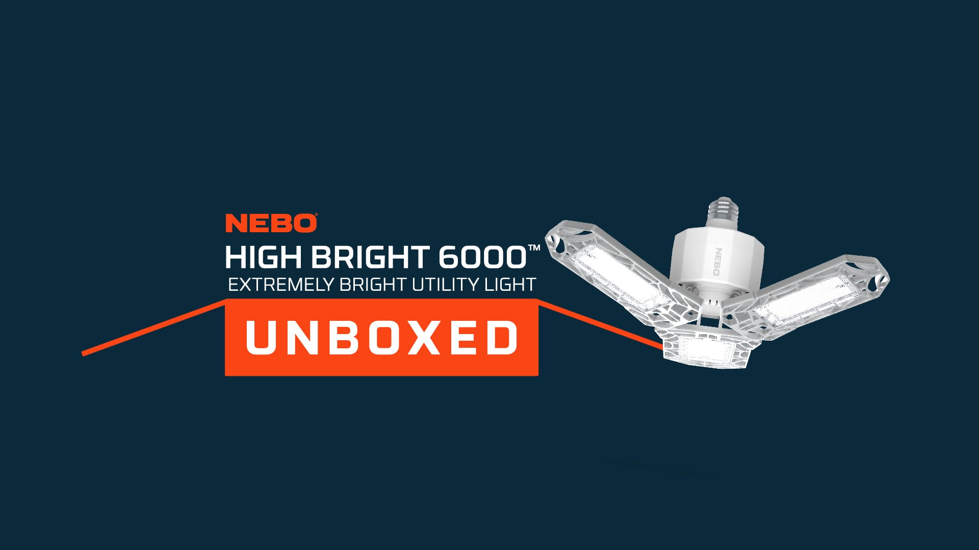 NEBO Unboxed: High Bright 6000 - Ultra-Bright 6,000 Lumen Light on Vimeo