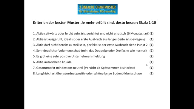Zusammenfassung Grundlagen - 10 Kriterien-Liste Musterauswahl
