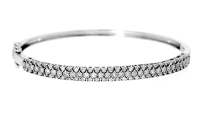 .75 ct. t.w. Diamond Bangle Bracelet in Sterling Silver