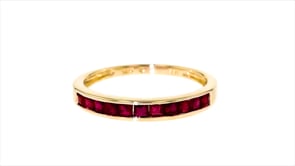 .90 ct. t.w. Ruby Ring in 14kt Yellow Gold