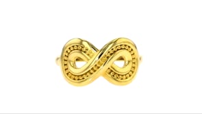 Italian 14kt Yellow Gold Infinity Ring