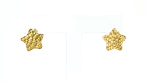 Italian 14kt Yellow Gold Star Stud Earrings