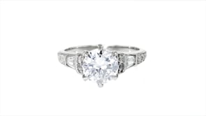 2.71 ct. t.w. CZ Ring in Sterling Silver