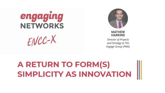 Mathew Harkins - Engage Your Cause: A Return To Form(s), Simplicity As Innovation
