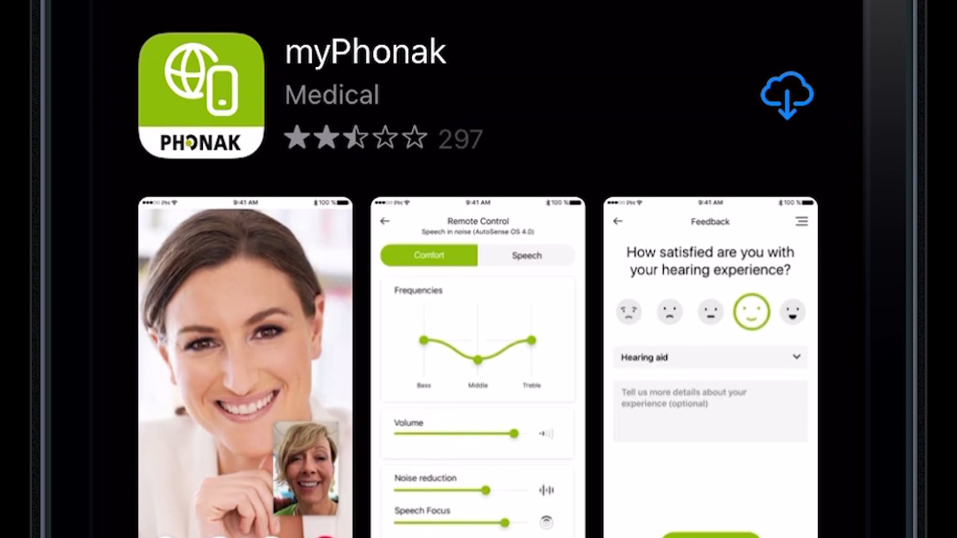 Start Phonak Remote Support on myPhonak App