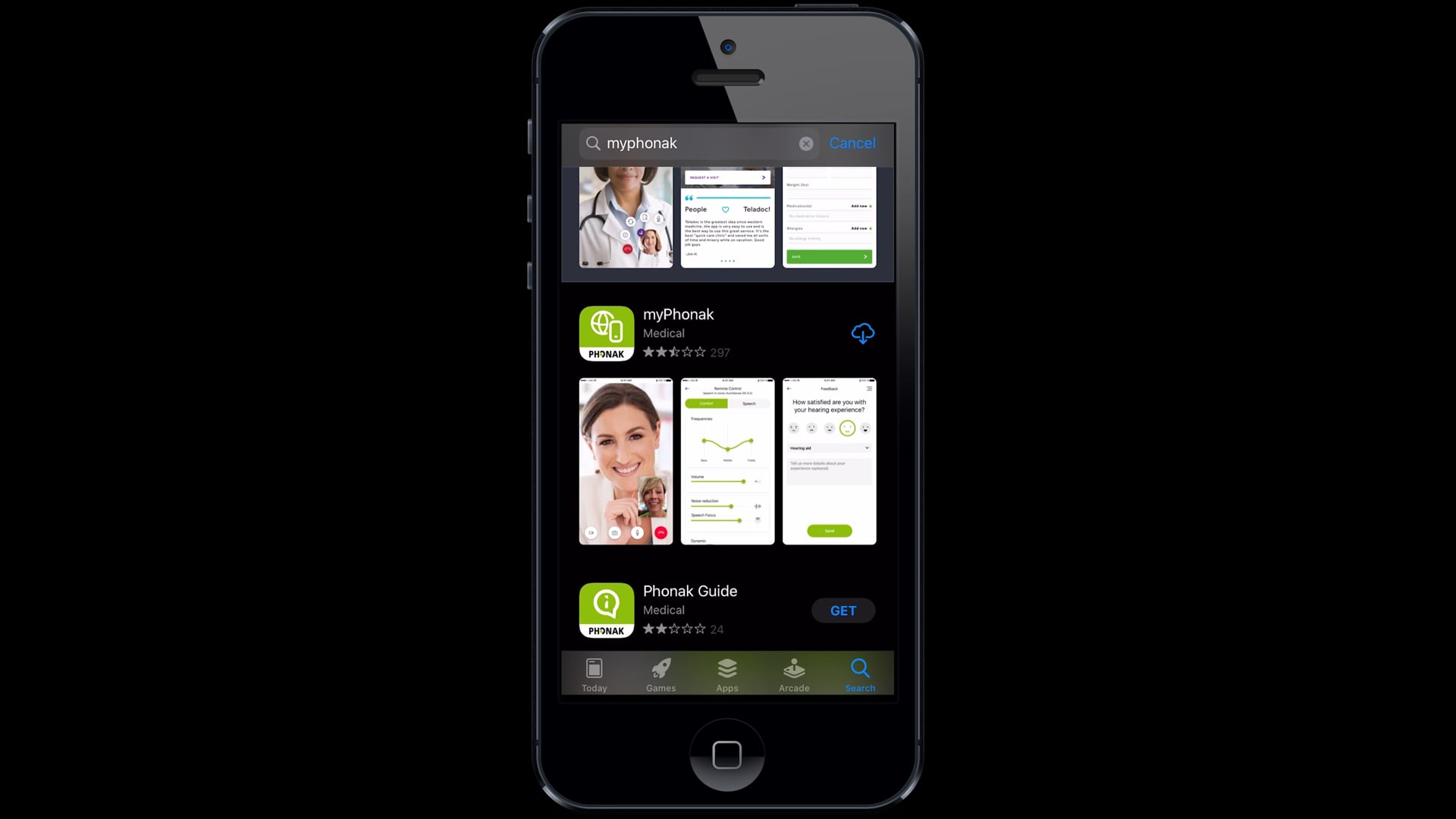 Start Phonak Remote Support on myPhonak App