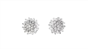 .75 ct. t.w. Diamond Cluster Earrings in Sterling Silver