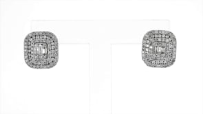 1.00 ct. t.w. Diamond Earrings in 14kt White Gold