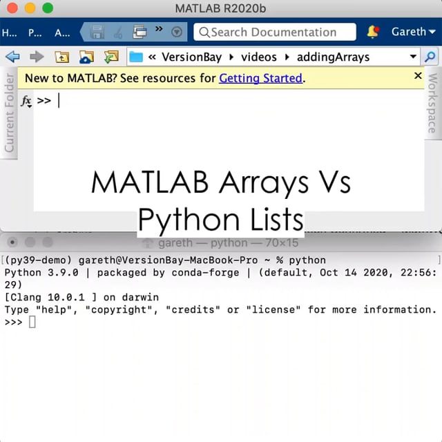MATLAB Array vs Python List