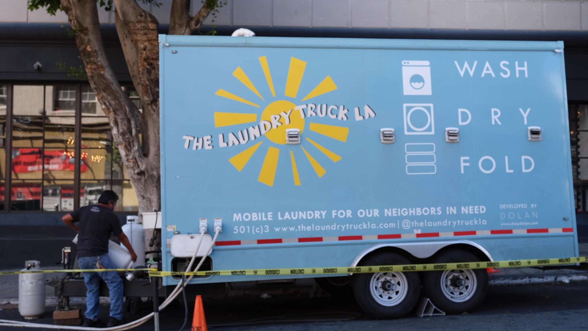 The laundry truck L.A. Fall 2020