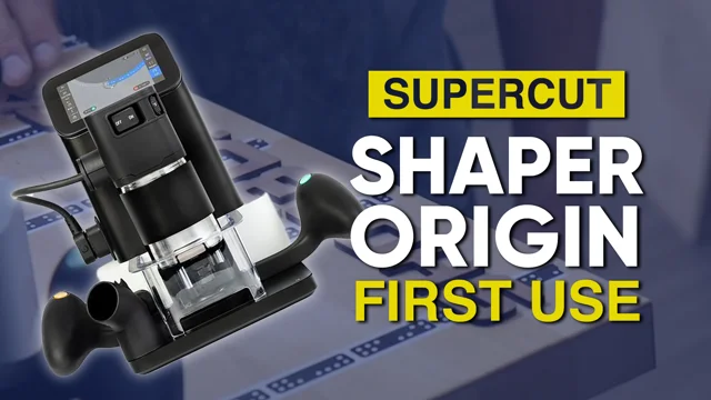 Shaper Origin Handheld CNC Router - CNC Level Precision Cutting - Portable  - Inlays, Custom Joinery, Engraving, Lettering, Fine Woodworking, Depth
