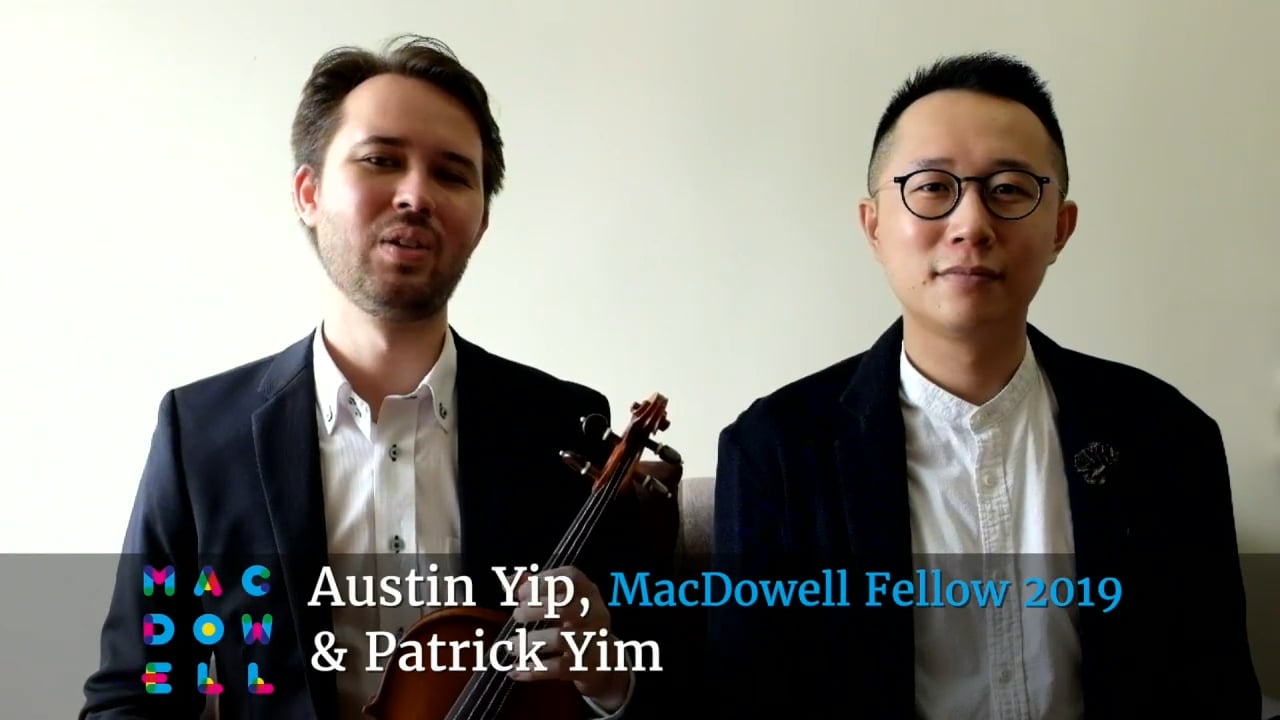 Patrick Yim performs “Inside the Mind Of...” by Austin Yip at the 2020  MacDowell Benefit