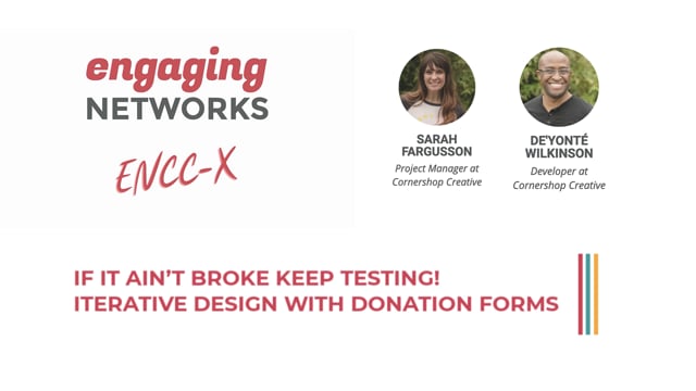 Sarah/De'Yonté - Cornershop Creative: Iterative Design With Donation Forms