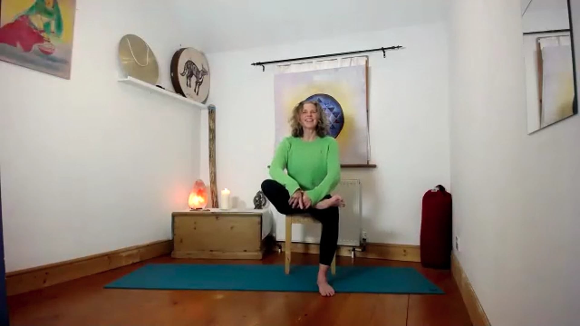 Gentle breath and movement flows, opening to a grateful heart