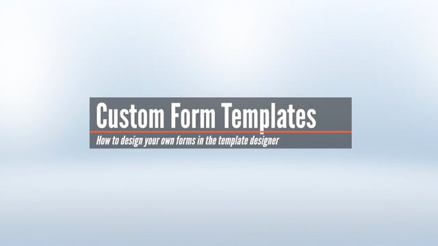 Custom Template Design