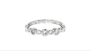 .50 ct. t.w. Bezel-Set Diamond Ring in 14kt White Gold