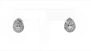 .50 ct. t.w. Diamond Cluster Pear-Shaped Earrings in Sterling Silver