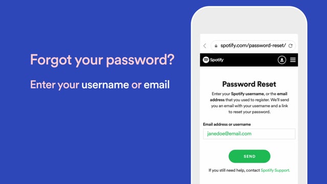 Can't remember login details - Spotify