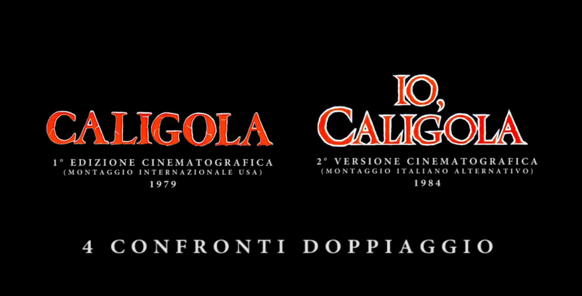 CALIGOLA vs IO, CALIGOLA (Tinto Brass, 1979/1984) quattro confronti doppiaggio