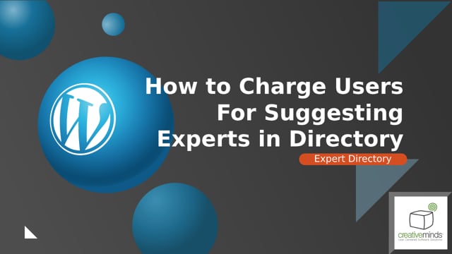 How to Charge Users For Suggesting Experts in Directory - WordPress Plugin Tutorial Use Case