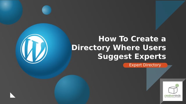 How To Create a Directory Where Users Suggest Experts - WordPress Plugin Tutorial Use Case